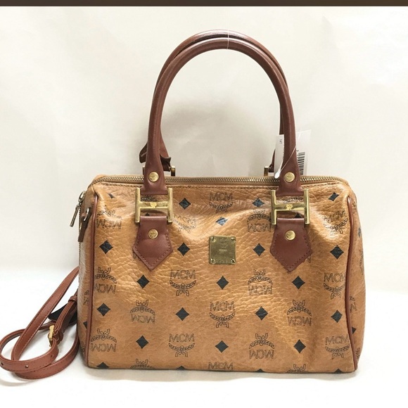 Authentic MCM Small Boston Bag Visetos - Picture 2 of 16